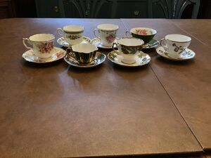 Bone China Teacups and Saucers - Made in England